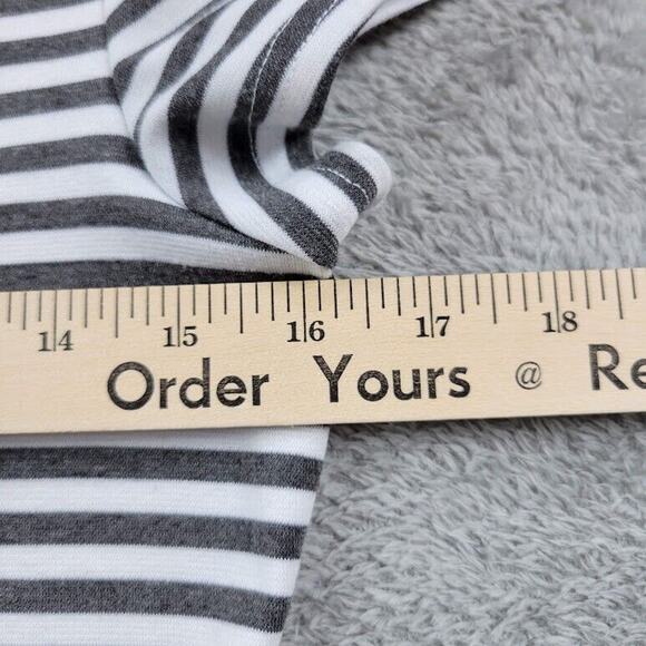 Free People Beach Dress Womens Small White Black Striped Shirt A Line Flare - Picture 5 of 10